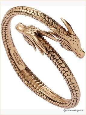 House of Dragon Targaryen Cuff Bracelet Fan Jewelry